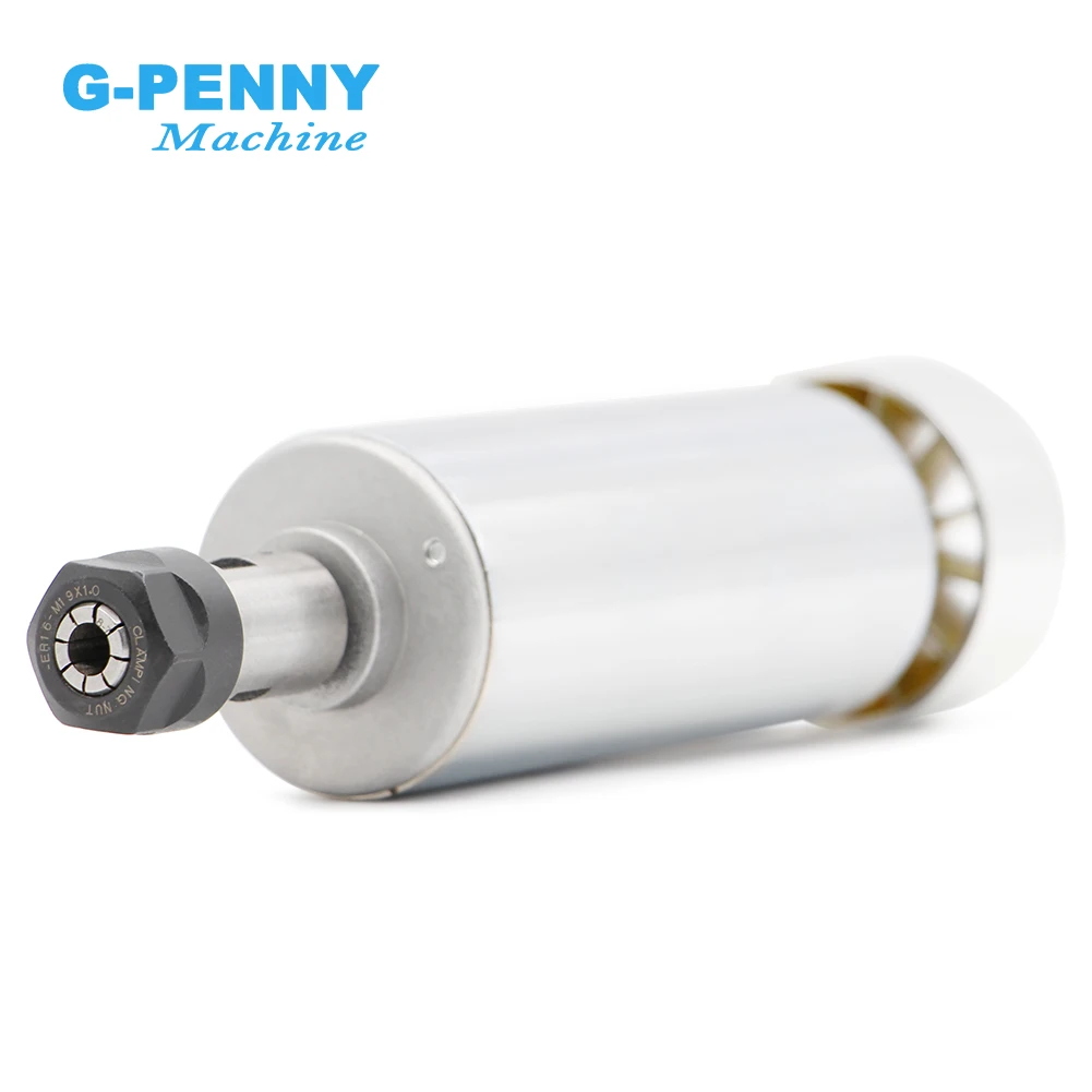 G-Penny 400w ER16 ER11 CNC DC Motor High Speed Air Cooling Spindle Diameter 52mm