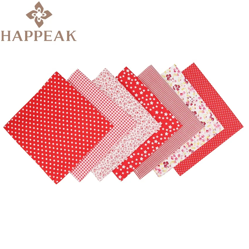 HAPPEAK Precut ткань 7 шт. в наборе 10X10 дюймов квадратный 25 см хлопчатобумажная многоцветная печатная стеганая