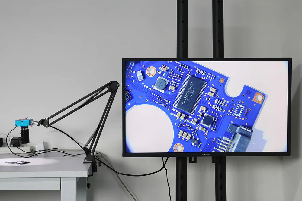 48MP 2K 1080P USB Camera Zoom C Mount Lens Remote Industrial Video Microscope For Digital Image Acquisition