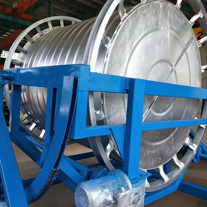 Swing nod of open flame rotomolding machine