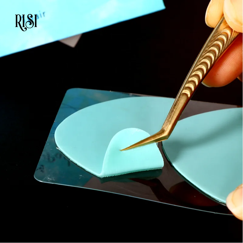 RISI Eyelash Extensions Lash Eye Pads Private Label Silicone Reusable Under Eye Patches
