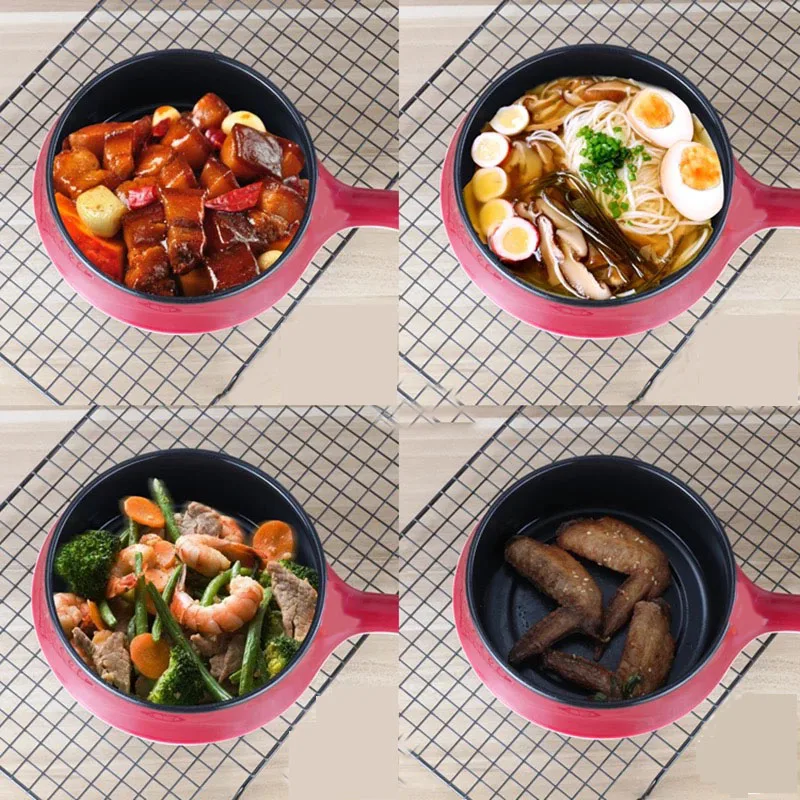 electric frying pan for dormitory Mini student electric caldron multi-functional small electric heat pan electric frying