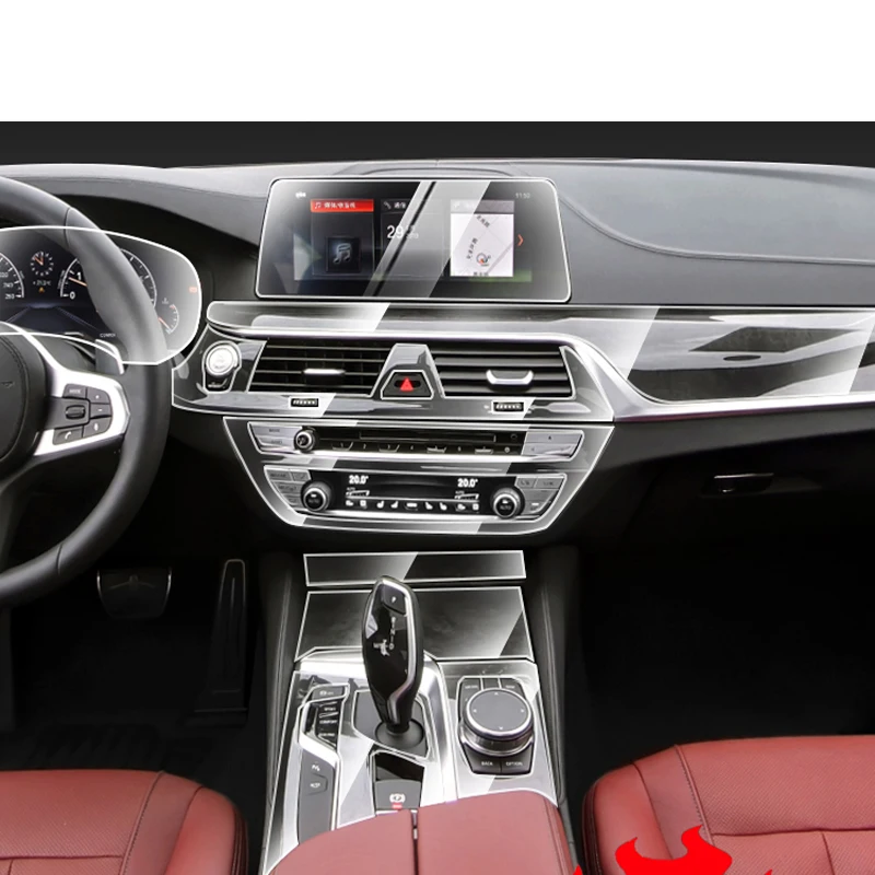 tph clear scratch prevent car interior tim ppf films Car center console protecting film