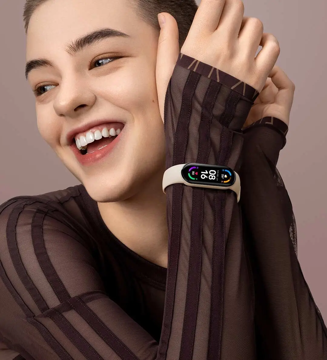 
original mi global version m5 inteligente fitness tracker fit smart bands mi band 5 6 smart watch band 6 