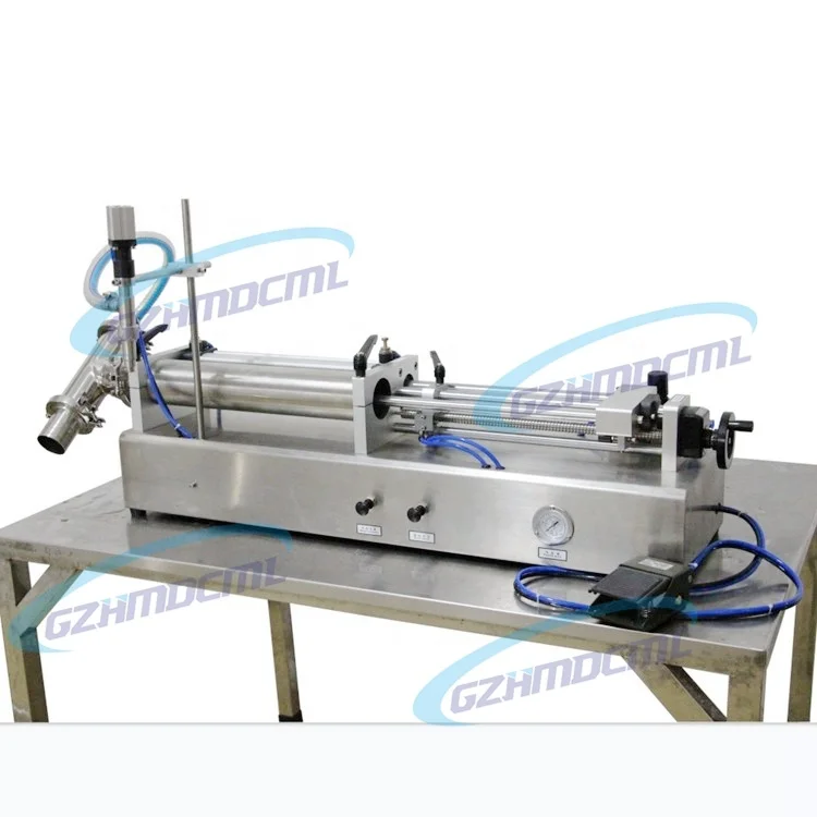 semi auto single head self suck piston filler