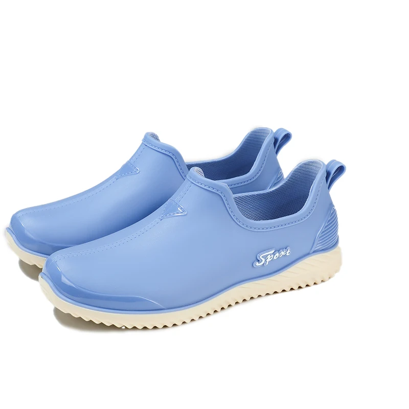 Green Manufacturing All Season Use Lightweight Design Fashion Galoshes Waterproof Rain Shoes