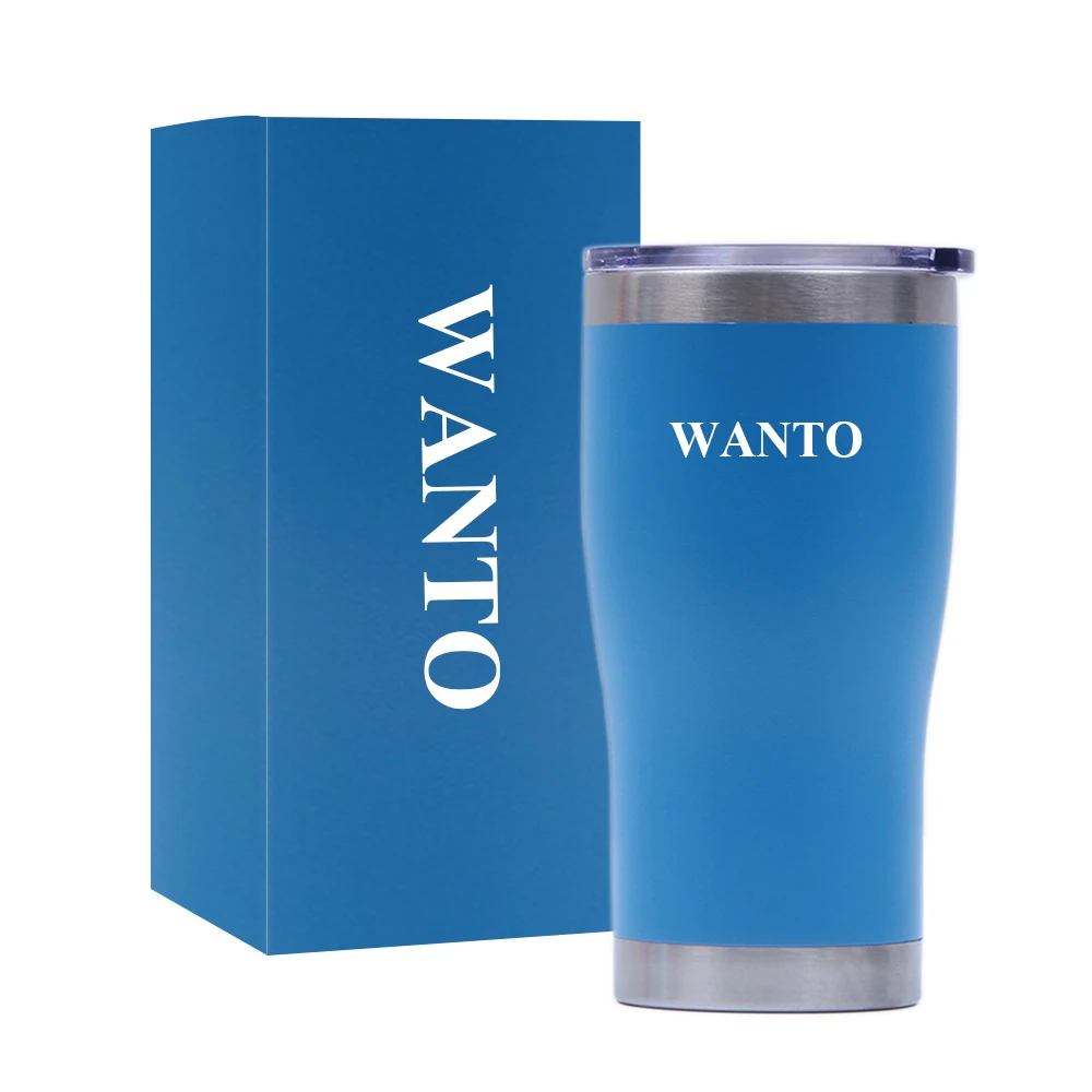 Wanto 12oz 20oz 30oz 40oz Wholesale Best Selling Stainless Steel Double Wall Tumbler Cup Manufacturer With Sliding Lid