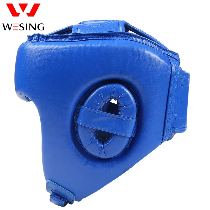 Wesing Professional Custom Competition Activities Boxing Headgear Blue Red Top Ten Model Head Guard Boxing