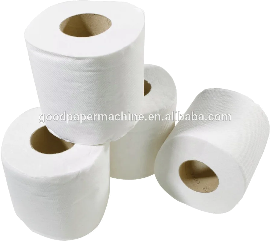 Automatic high speed rewinding embossing toilet tissue roll paper machine