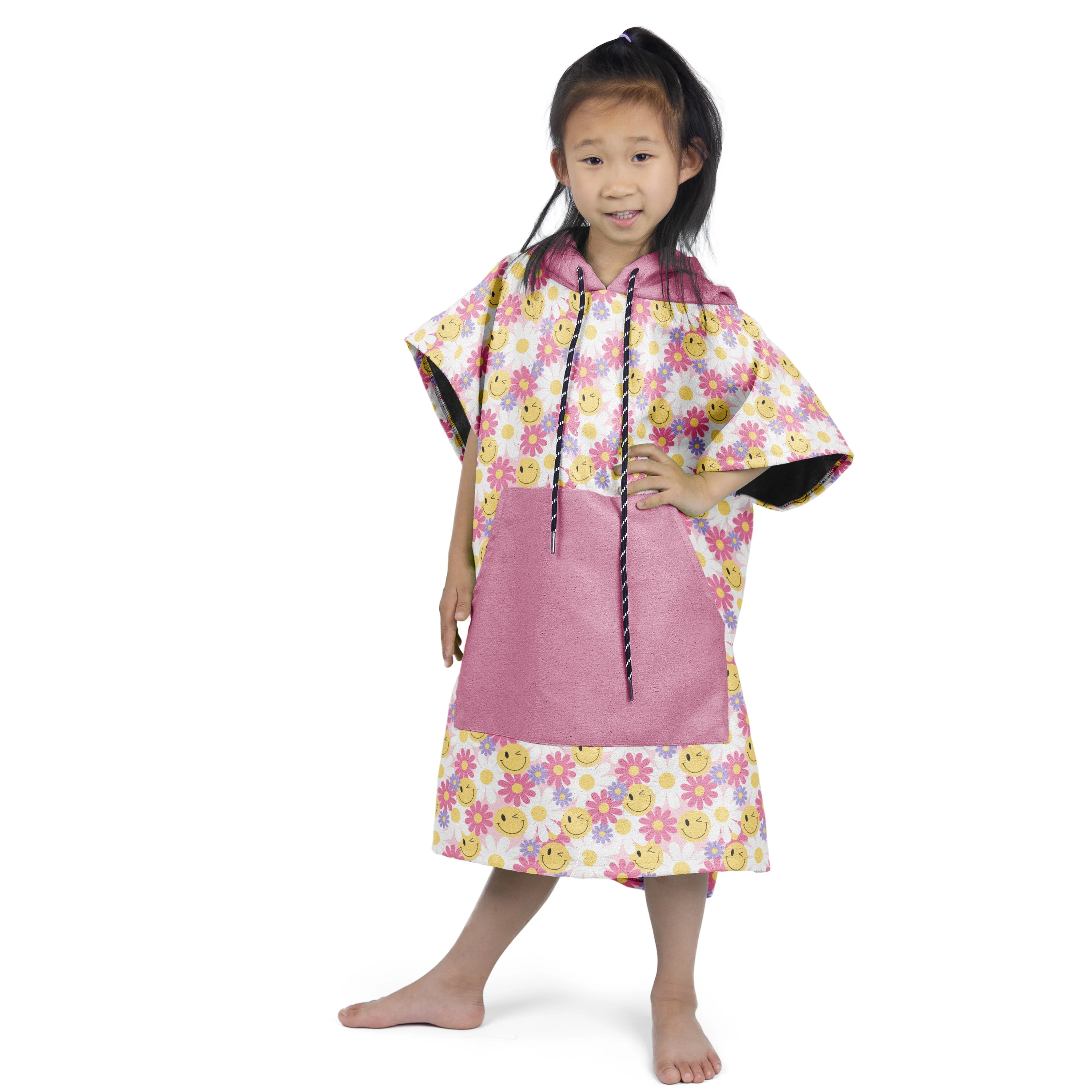 Children Hooded Poncho Swim BeachTowel for Girls & Boys