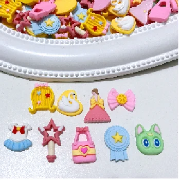 2023 Korea Kawaii Cartoon Mini Size Random Mix Matte Resin Accessories DIY jewelry accessories wholesale accessories