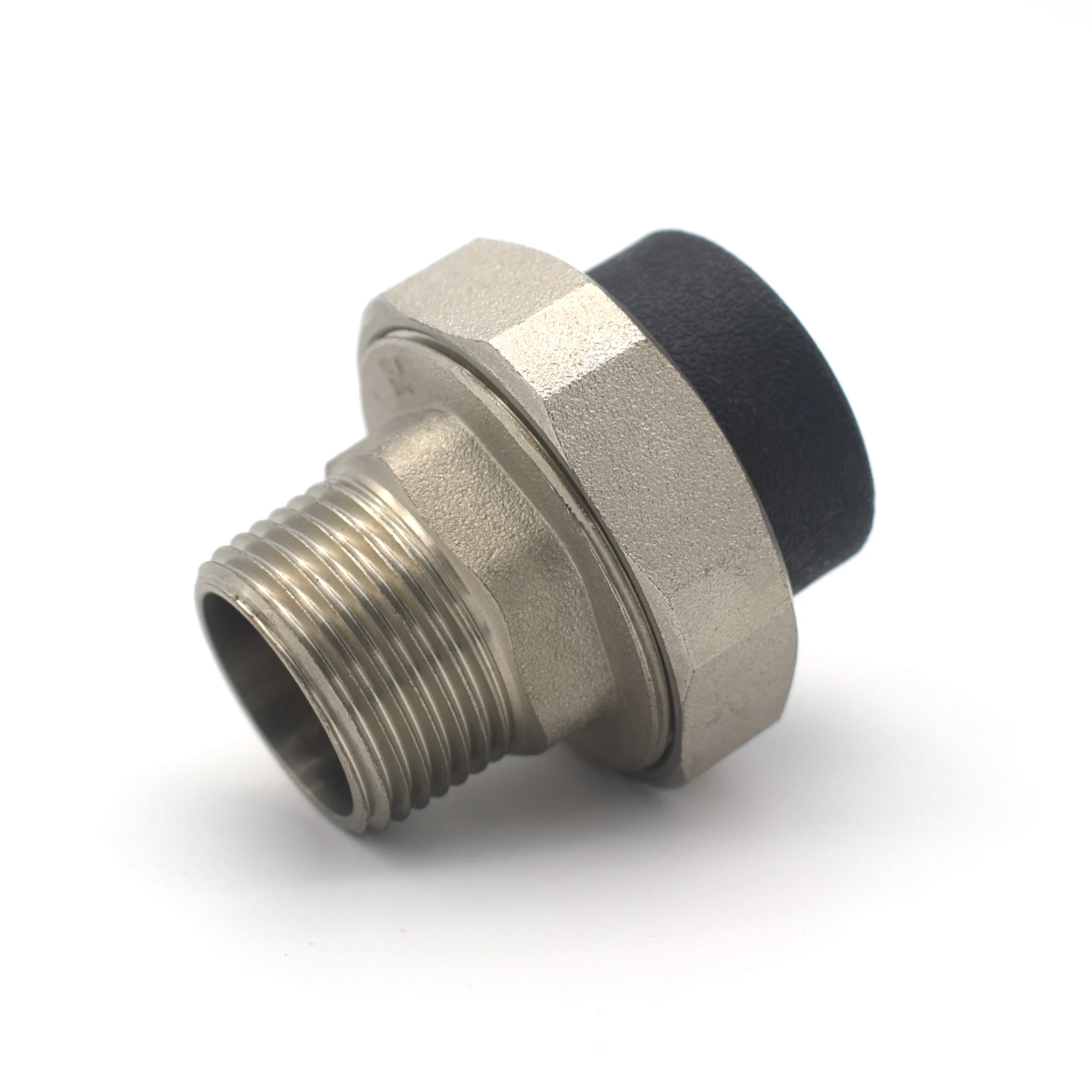 Black metal tube connector plastic pipe end caps pipe fittings pe