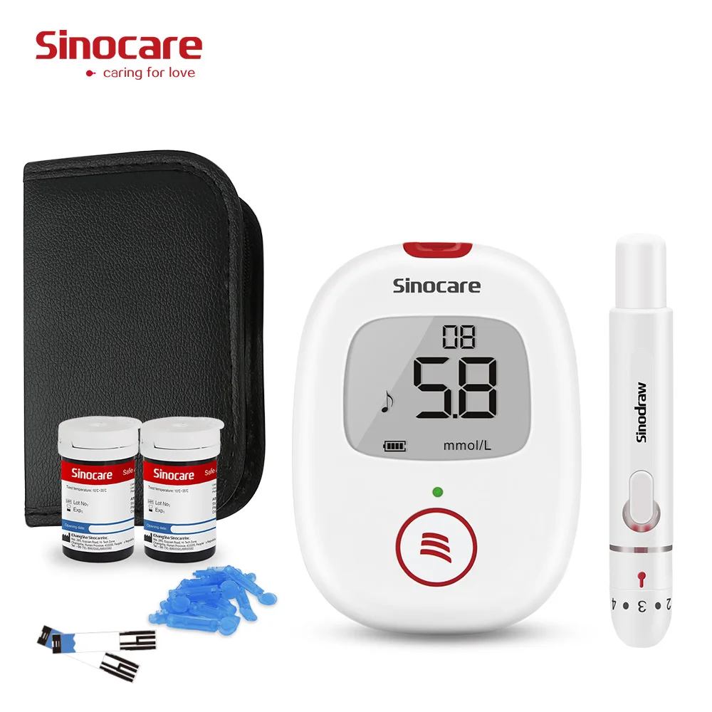 Sinocare Buy Blood Glucose Test Strips Diabetic Test Strips Get Free Glucose Meter Glucometer Blood Glucose Monitor