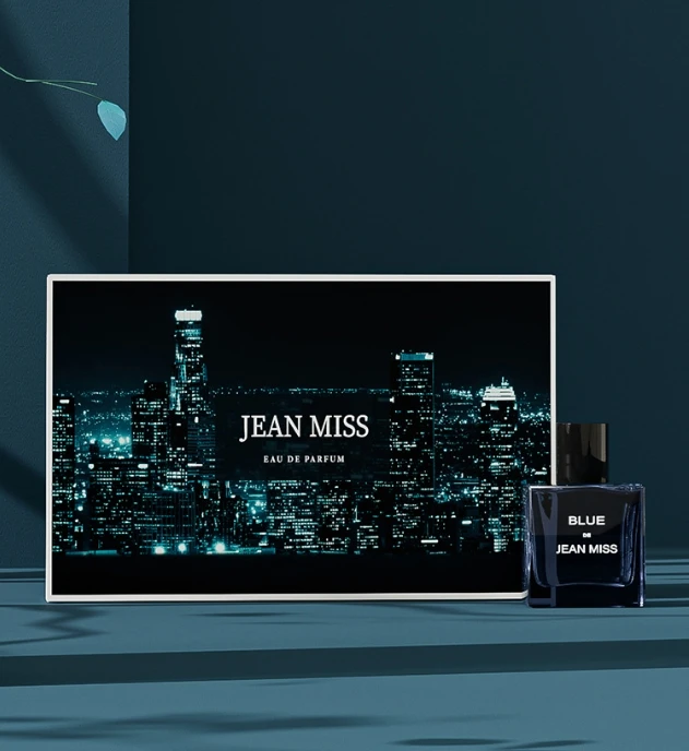 Luxury Mini EDT for Men Long-Lasting Woody Cologne in Ocean Blue Bleu Scent with Wilderness Pheromone Body Perfume in Gift Box