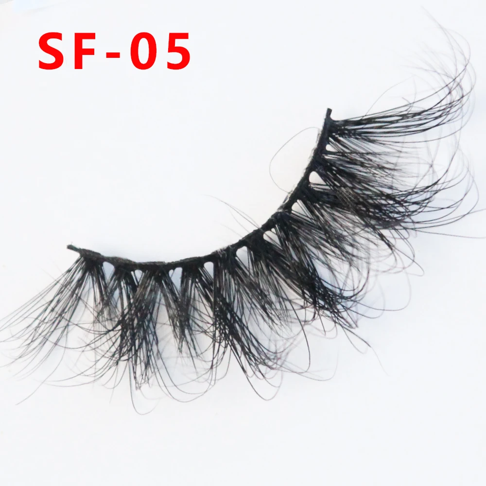 Wholesale Handmade 100% Siberian Real Fur Lashes 5d 25mm Mink Eyelash Lashes