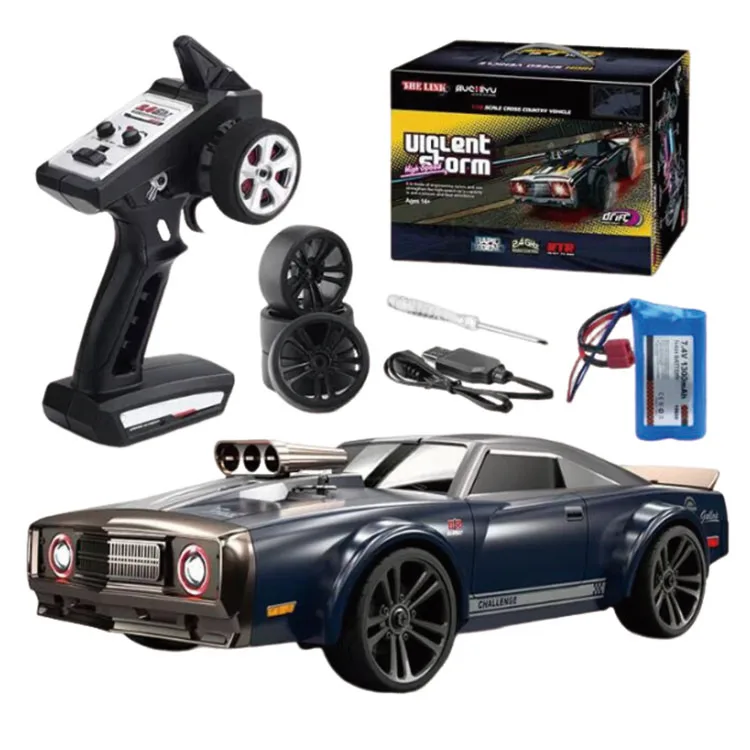 Радиоуправляемые игрушки SCY 16303 2,4 г 1/14 RTR 4WD, высокоскоростной внедорожный Дрифтер-автомобиль с плоским бегом, с подсветкой в стиле ретро