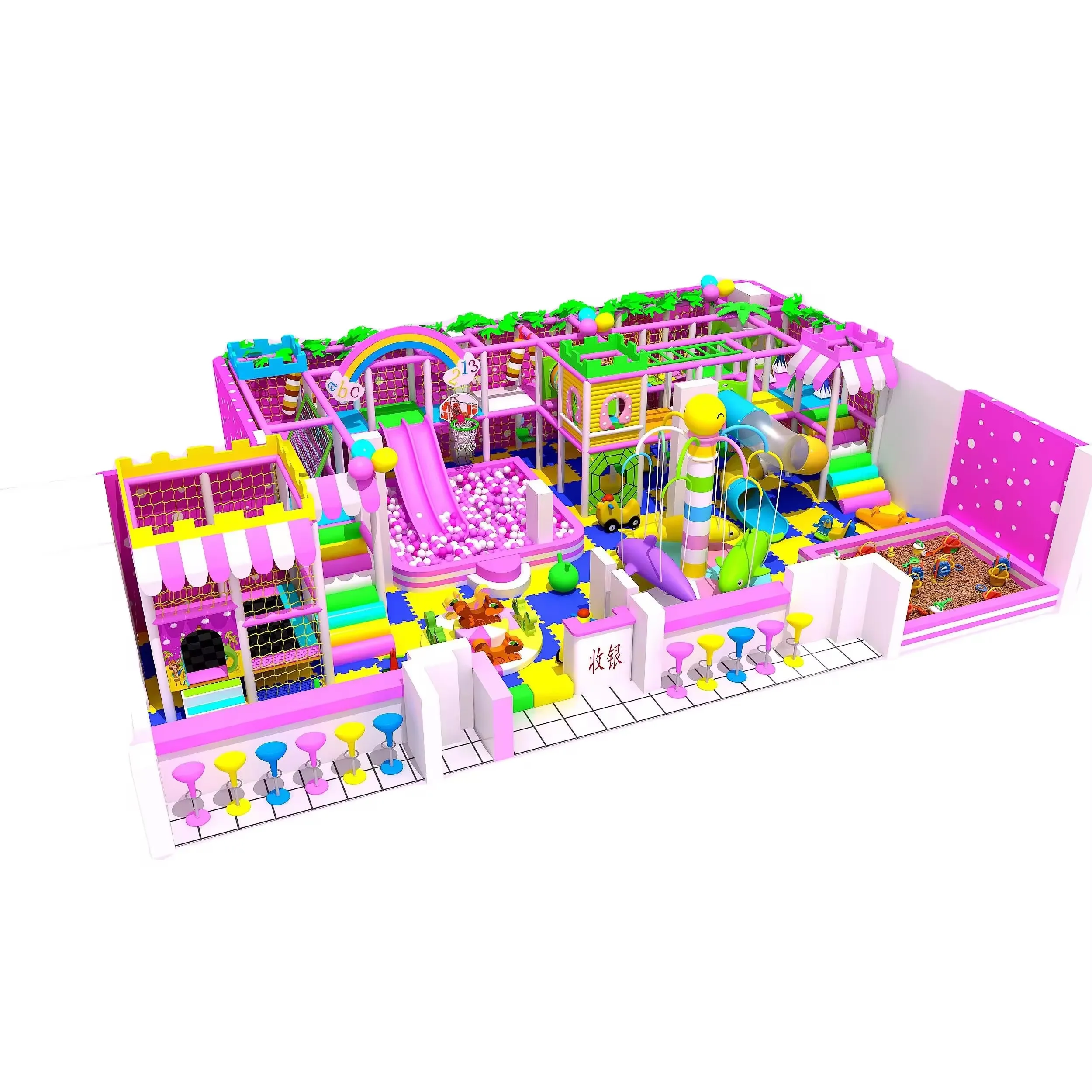 Commercial Playground High quality&Environmental protection candy theme Indoor Playground for kids