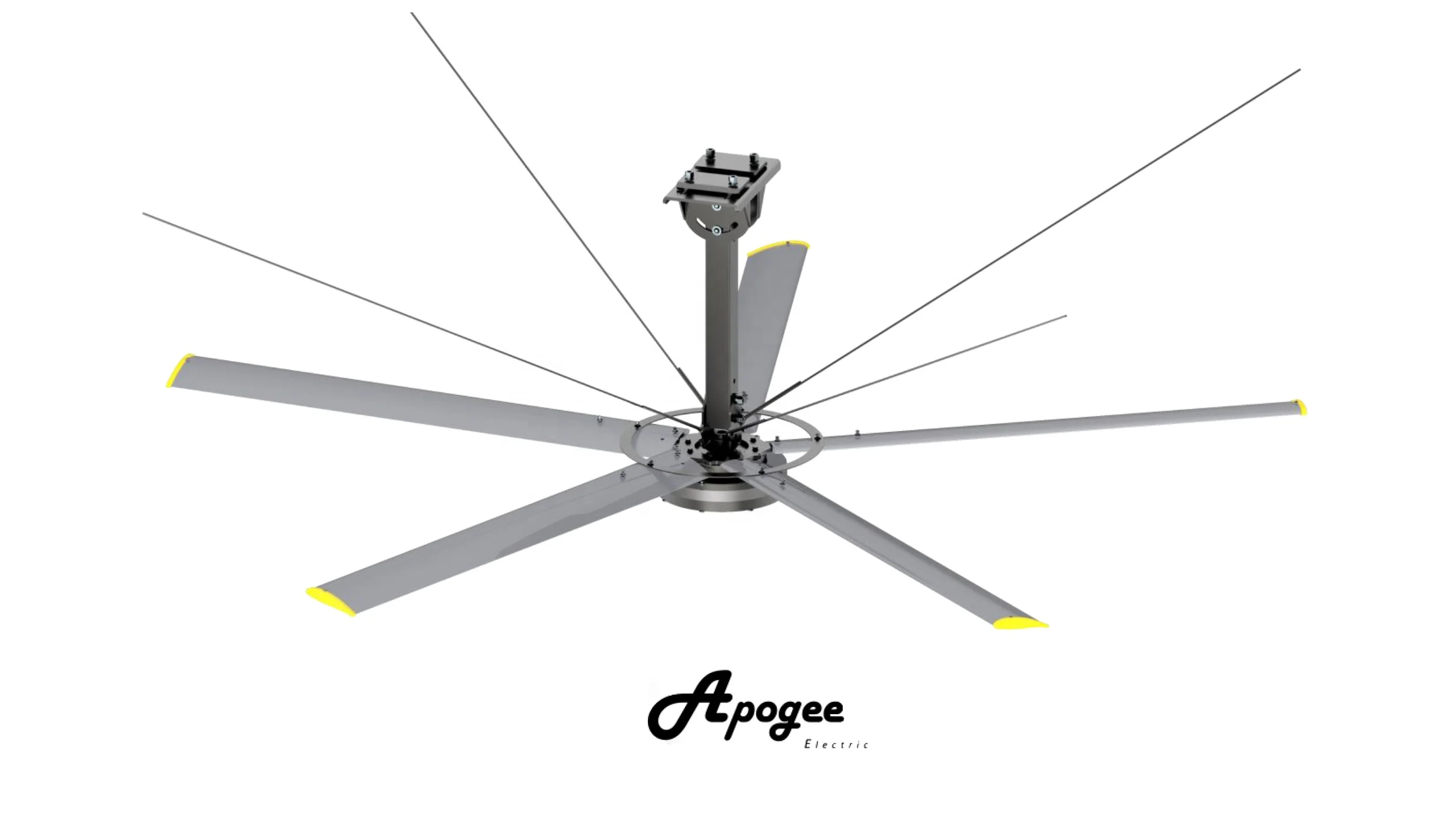 24ft бесщеточный постоянный магнитный потолочный большой потолочный вентилятор hvls из Малайзии для аэропортов