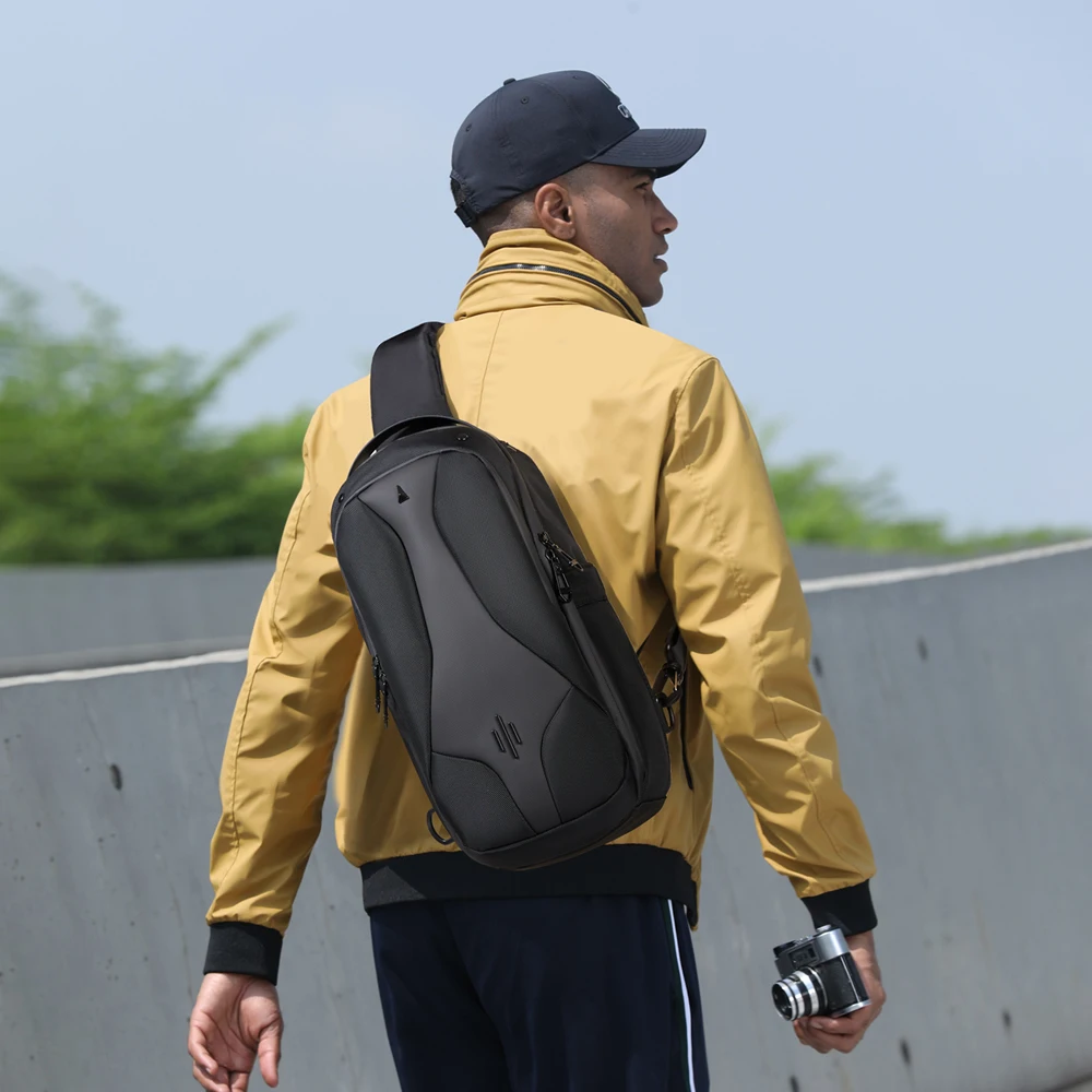 Ozuko 9735 High Quality Stylish Portable Casual Durable Shoulder Chest Sling Bags For Camping Travelling Cycling