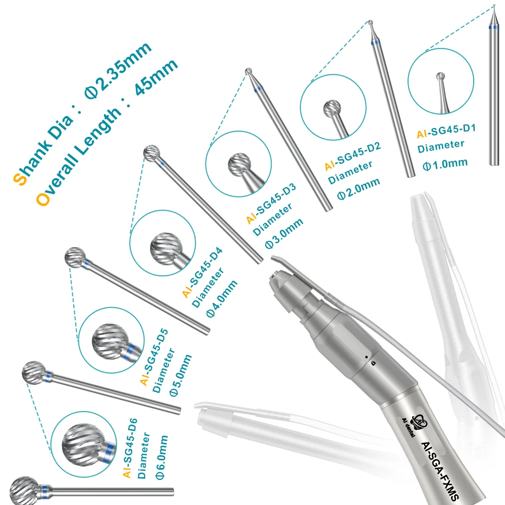 SG45/70-D зубоврачебные хирургические буры из карбида клубники сверла HP Bur Dia. 2 35 мм микрохирургический наконечник косторез