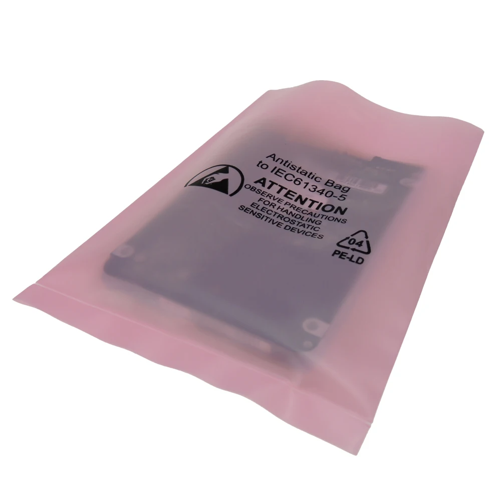 Antistatic Clear Zip Lock Anti Static Plastic ESD PE Bag