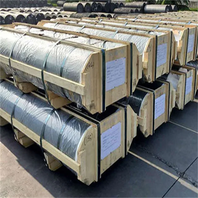 Top manufacture high powder graphite electrode regular powder electrode factory price for electric arc furnace Custom processing