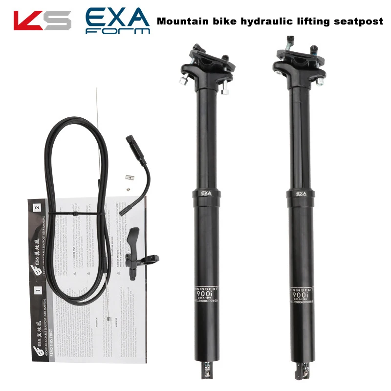 EXA Form 900I MTB Dropper seatpost adjustable height MTB bike 30.9/31.6mm Cable Remote hand control hydraulic Lift seat tube