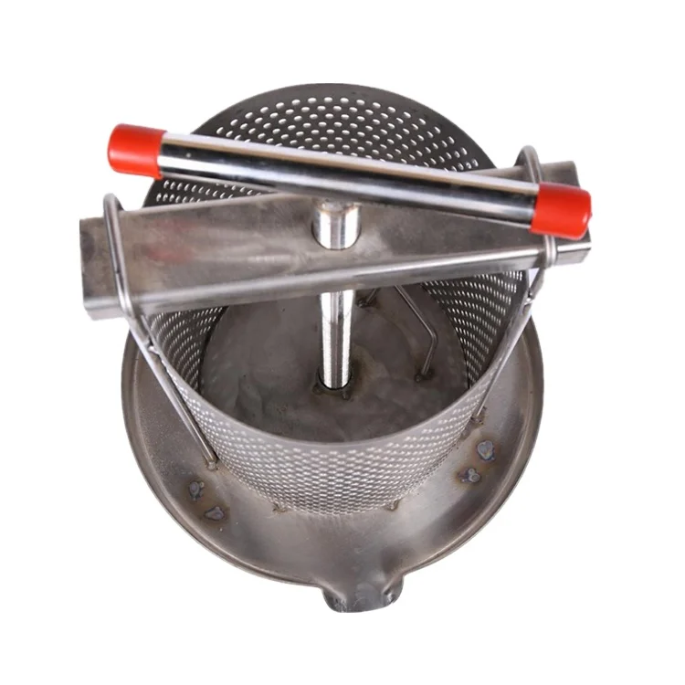 Efficient beekeeping uses a honey press for farm
