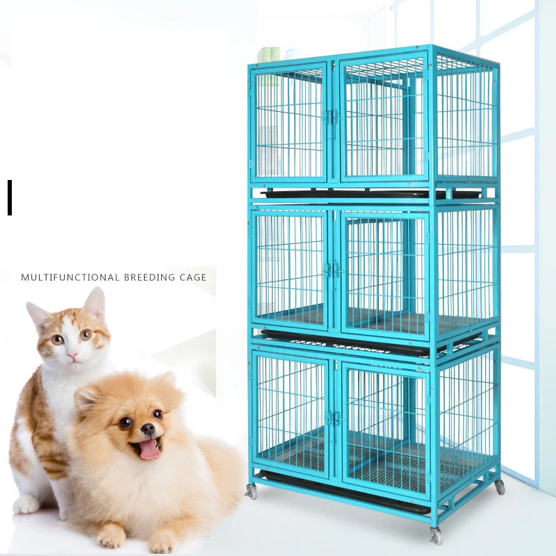 Multi Sizes Large Metal Mesh Pet Cage Carriers Outdoor House Crate Pet Cage Dog Kennels