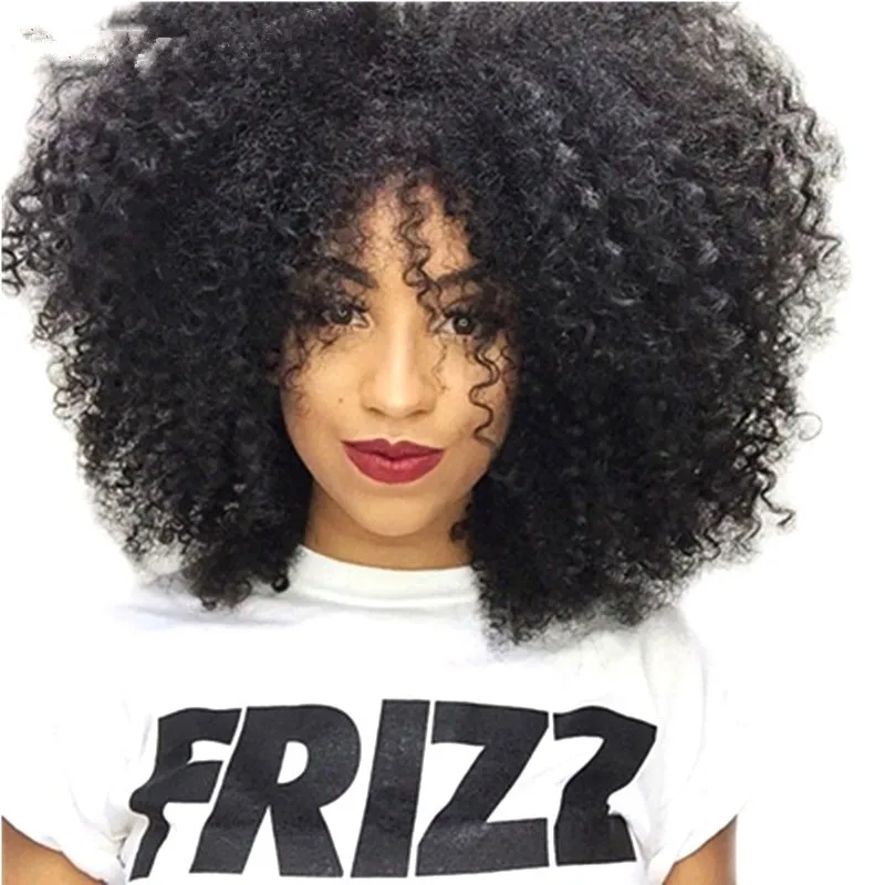 Top Quality Curly Afro Wigs Hd Thin Transparent Bang Blonde Human Hair Wig Vendor Caps For Full Lace Front Wig