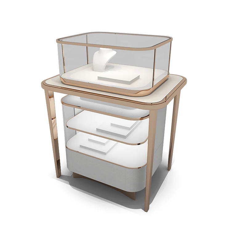 OEM Jewelry Shop Interior Design Jewelry Packing Display Jewelry Display Showcase Cabinet