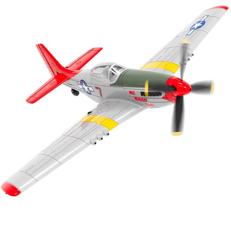 VOLANTEX P51D Mustang 76105 4-канальный 6-осевой гироскоп радиоуправляемый самолет модель с дистанционным управлением игрушки подарок