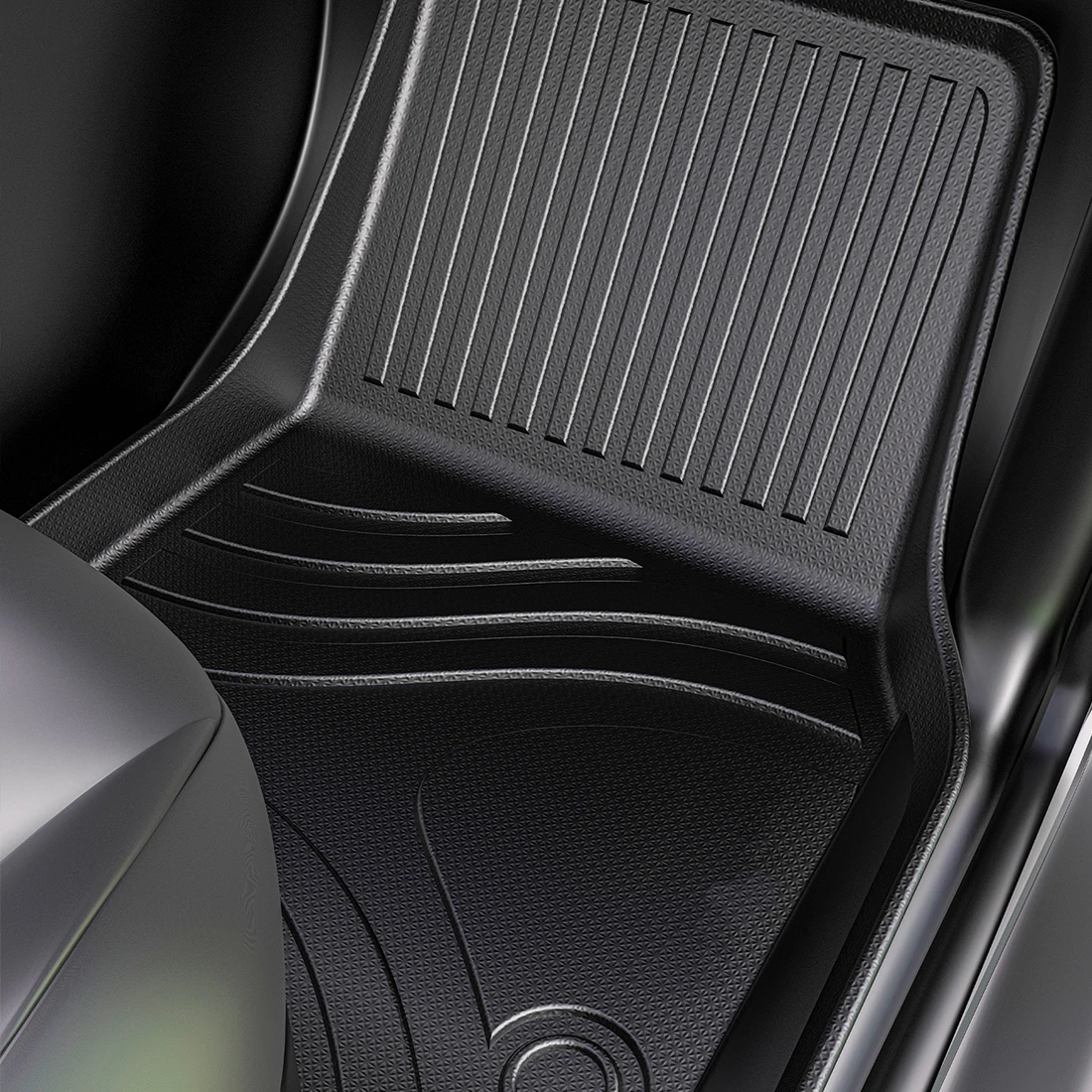 Muchkey Car Floor Mat Non Slip Odorless Luxury 5D TPE Car Mats For 2015 2016 2017 2018 2019 Mitsubishi Motors Pajero Sport