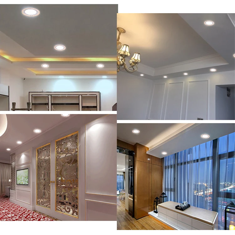 China Factory Wholesale White Round SMD Clothing Shop 6w 12w 18w 24w Recessed Mounted RGB Led Panel Light
