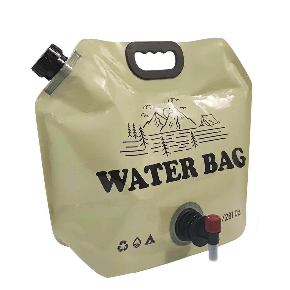 Reusable Custom Printed Multicolor Stand up Pouch with Plastic Handle Easy-to-Use Spouted Leakproof Pouch with Nozzle