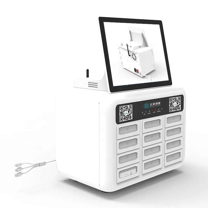 
Customized LOGO and popular 12slots powerbank rental for shopping mall 