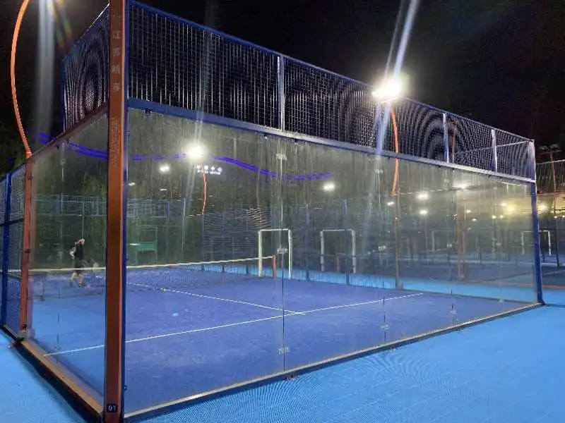 Hot Sale High-Quality Big Discount Panoramic Paddle Tennis Court 20*10 M Size Outdoor Sports Padel Court  Supplier