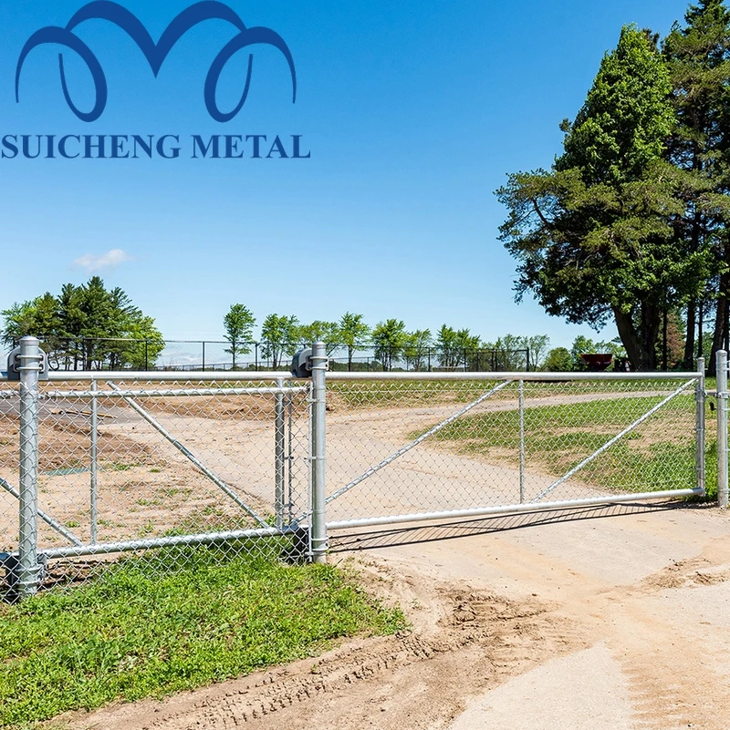 Chain Link Fence Slide Gate KIT self welding with Cantilever Rollers