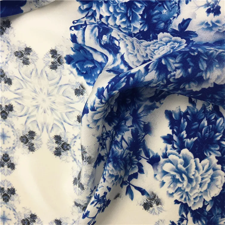 
The Price of Raw Silk Fabric Digital Printing Per Meter 