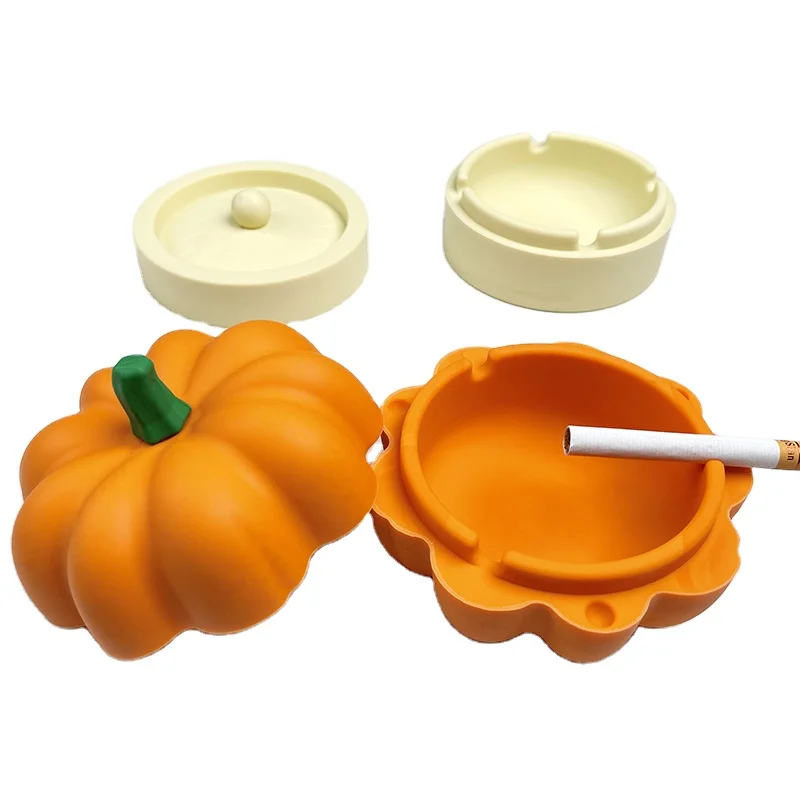 Wholesale Custom Logo Smoking Accessories Heat Resistant Silicone Cigarette Cigar Ashtray