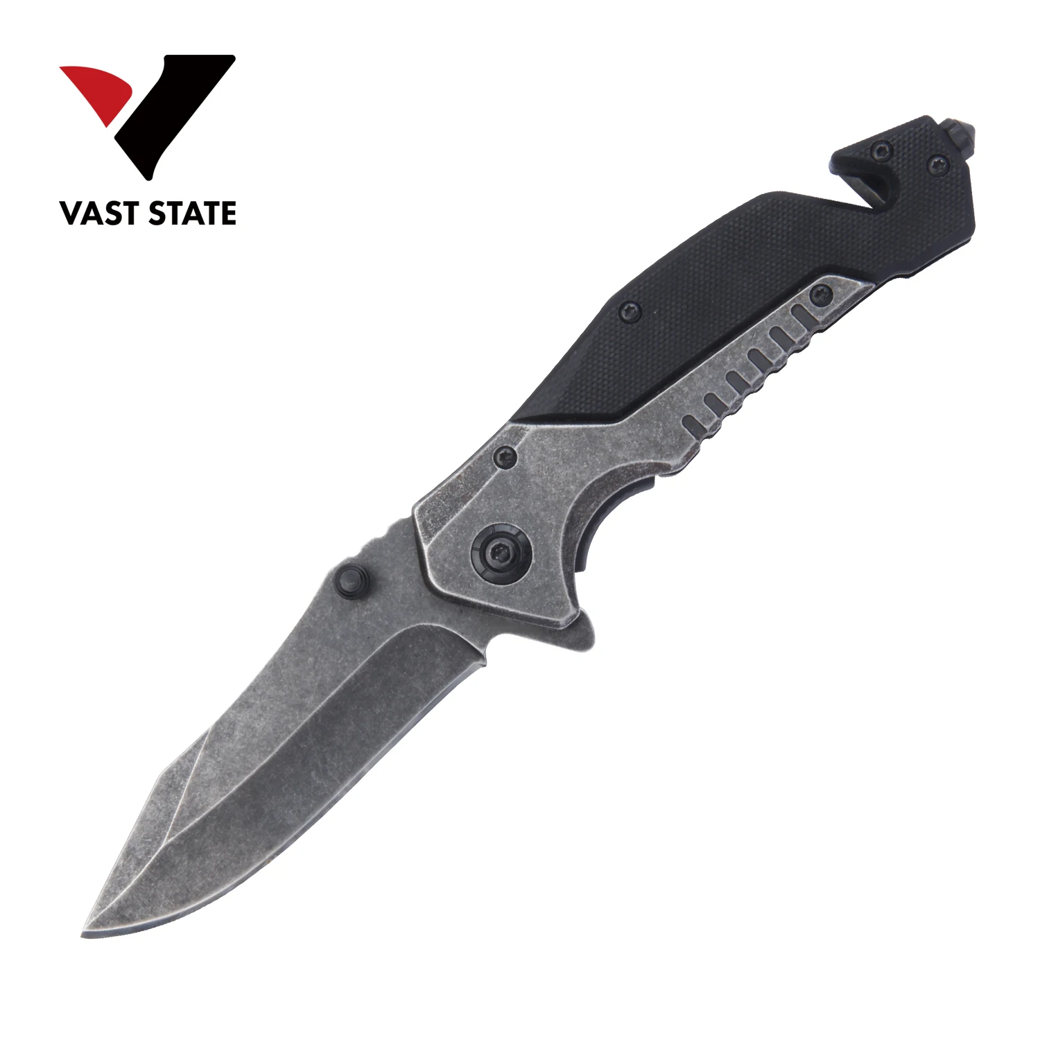 Personalized Custom Stone Washed Folding Pocket Knife