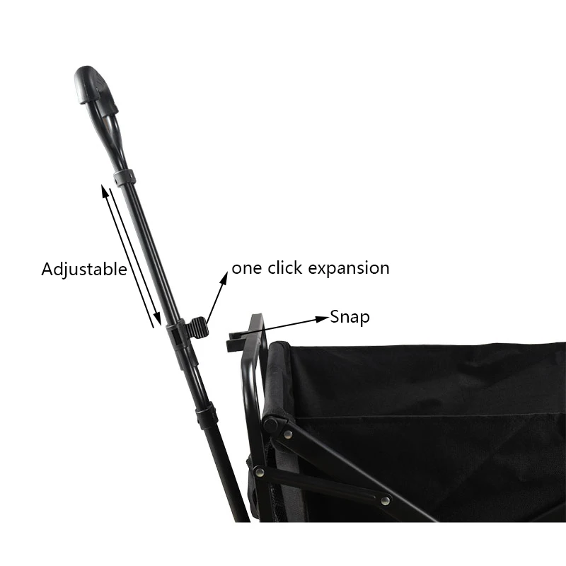 4 Wheels Hand Folding Wagon Collapsible Cart