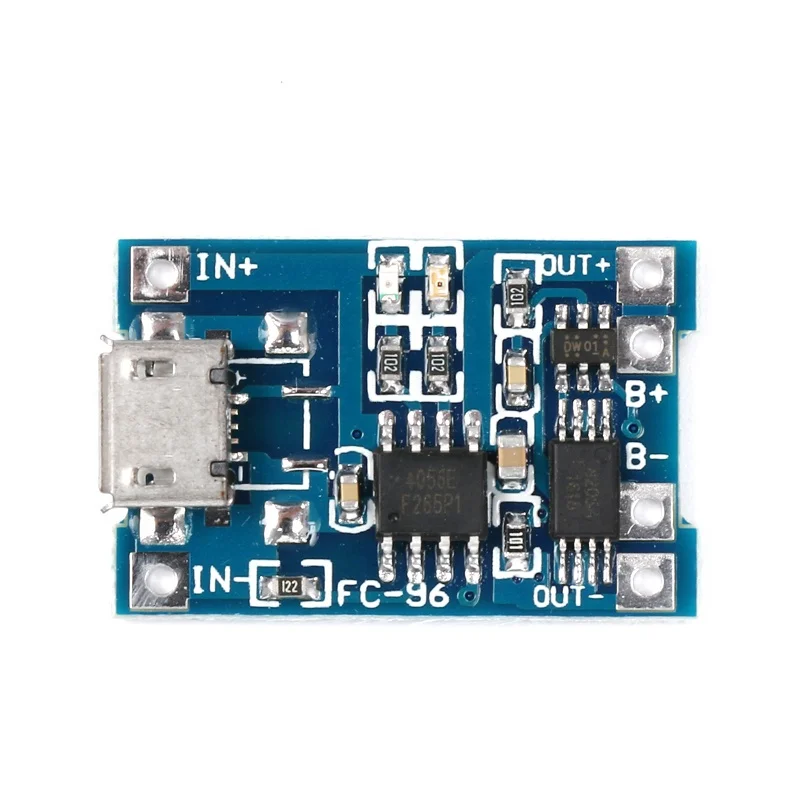  Зарядный Модуль TP4056 Micro USB 5 В 1 А 18650 литиевая батарея зарядная плата с двумя
