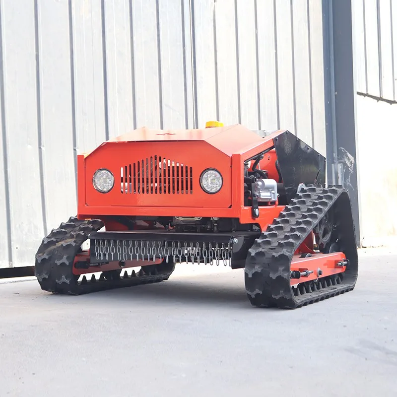 Free shipping robotic remote lawn mower with CE &EURO-5 new design adjustable lift lawn mower for home use