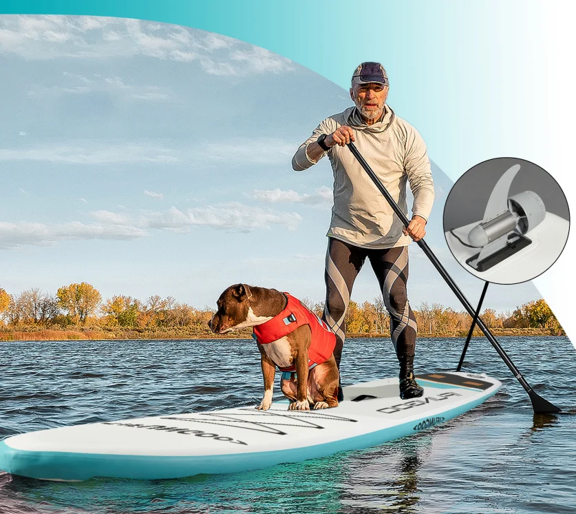 Trimix EF-600 SUP Motor 600W Max Speed 12km/h 7.5mph 13kg 28.7lbs Thrust Supports 10 Users 800Wh Battery 6H 36km Distance