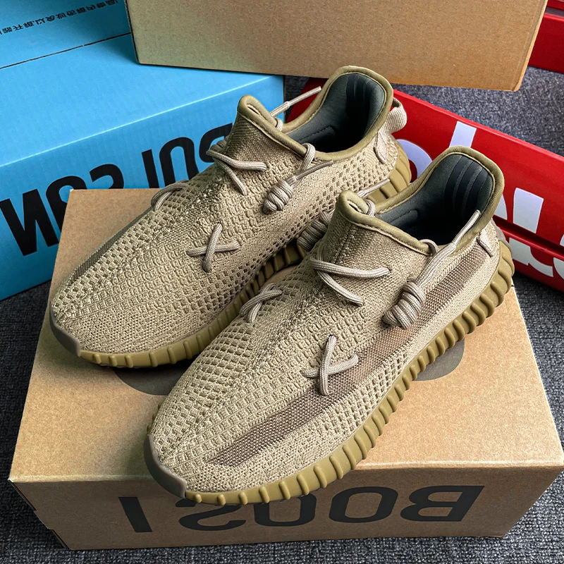 Yeezy 350 г., обувь для женщин, оптовая продажа, оригинальные брендовые кроссовки, теннисная дышащая повседневная обувь для бега, светоотражающая обувь Yezzy Yeezy 350 V2