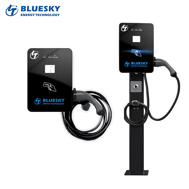  Bluesky 43kw AC EV зарядное устройство тип 2 Домашняя версия электрическая Автомобильная зарядная станция