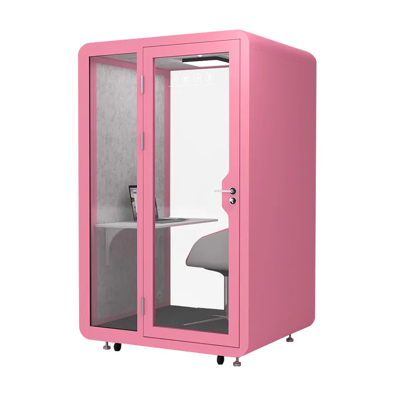Multifunction portable acoustic office phone booth office pod office private soundproof work booth acoustic pod record use