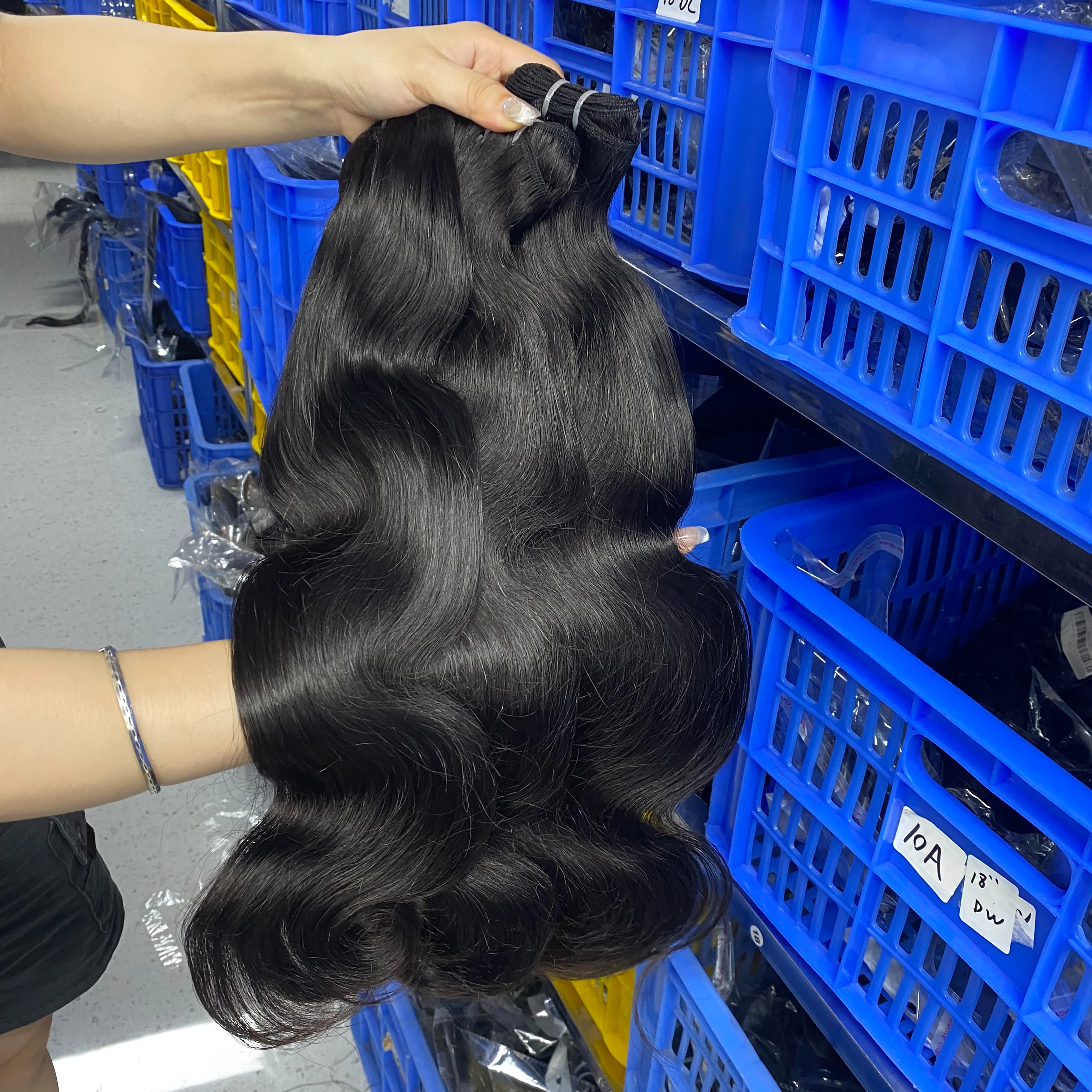 Raw vietnamese Indian temple hair bundle wholesale supplier vendor,burmese cambodian raw virgin unprocessed human hair weft
