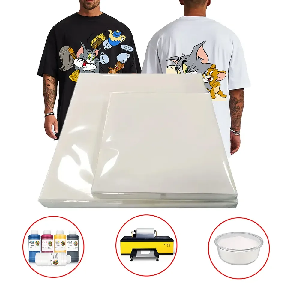 High quality heat transfer sticker transfer printing Brand design custom transfers dtf stickers for t-shirts